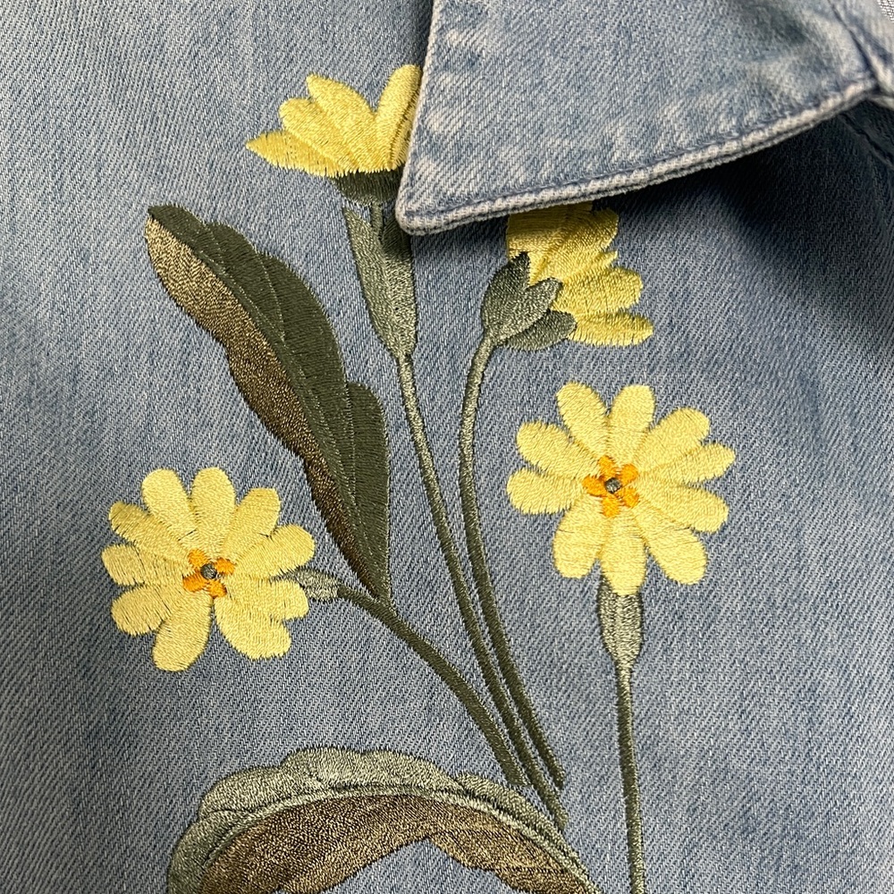 Stella McCartney  Denim Embroidered Shirt - Picture 4 of 5